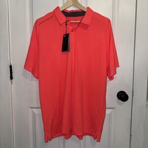 NEW Under Armour Mens Threadborne Outer Glow Golf Polo Shirt XXL Short Sleeve